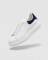 White / Navy Velvet