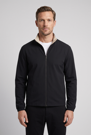 Veste reversible noire MONVALERE portee, vue de face