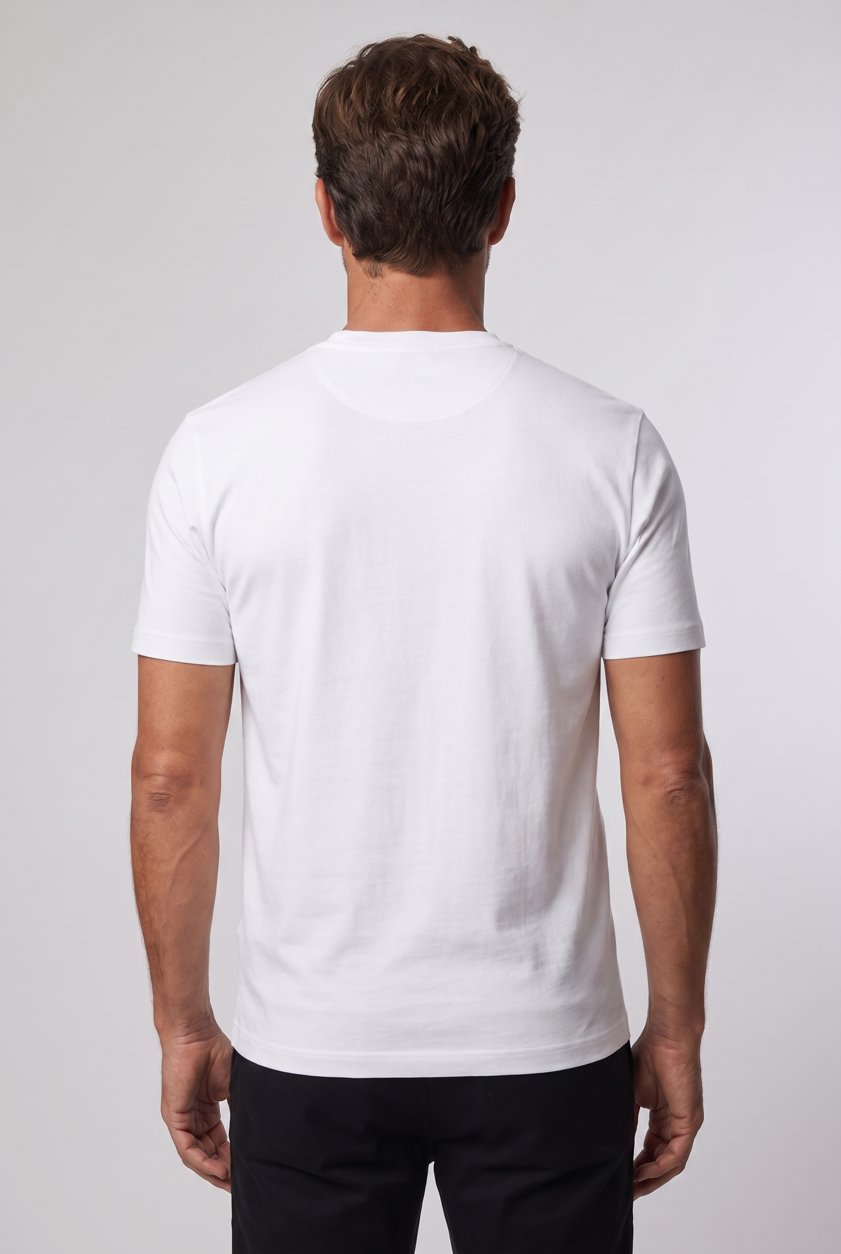T-shirt blanc MONVALERE vu de dos