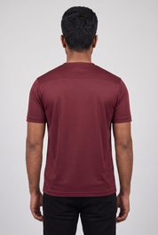 T-shirt bordeaux MONVALERE vu de dos