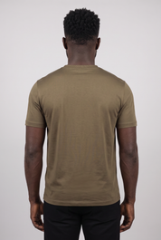 T-shirt vert olive MONVALERE vu de dos