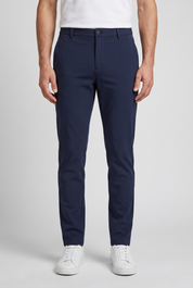 Chino Pants Navy Blue MONVALERE, vue de face