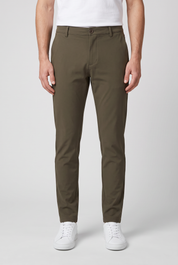 Chino Pants Olive MONVALERE, vue de face