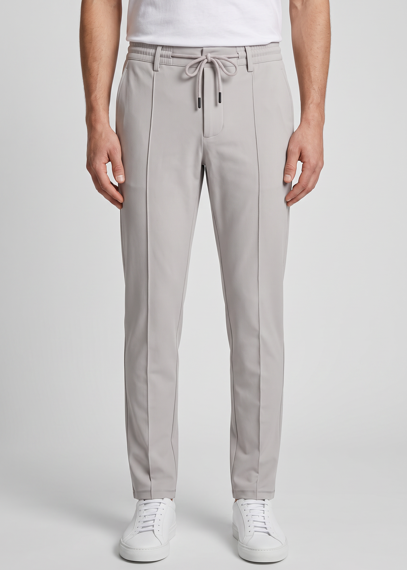 Cord Pants Elephant Grey MONVALERE, vue de face