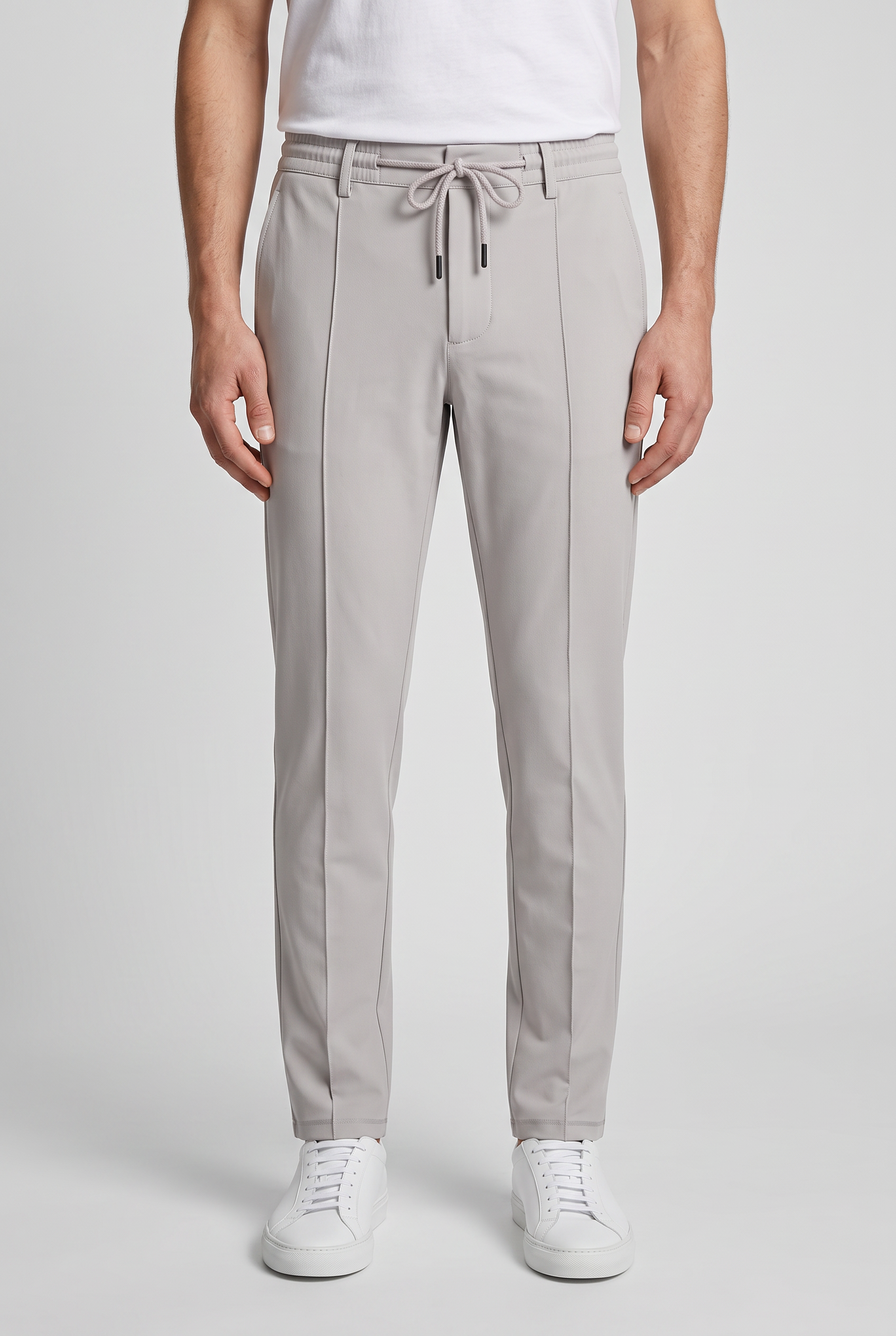 Cord Pants Elephant Grey MONVALERE, vue de face