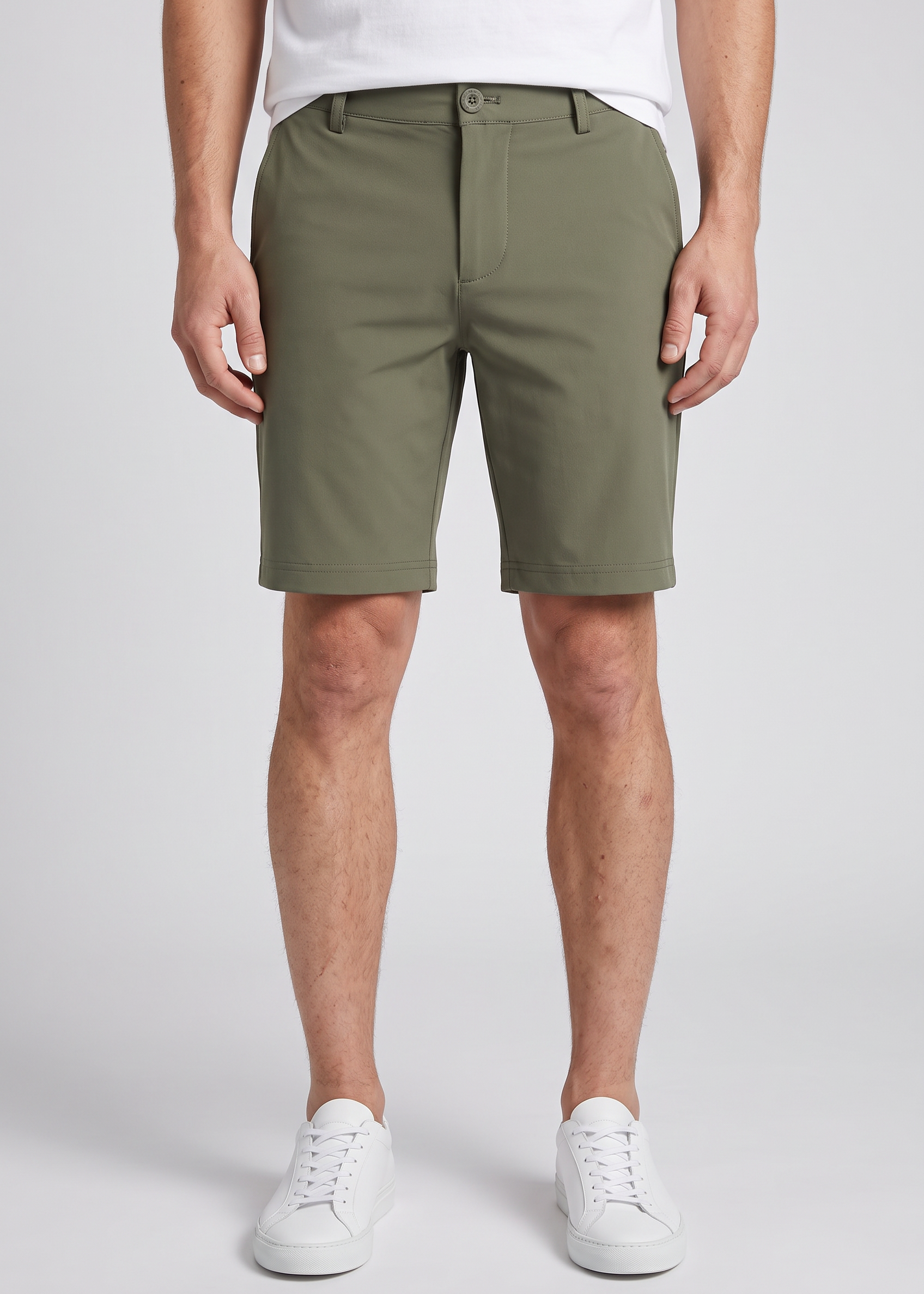 Army Green Bermuda MONVALERE, vue de face