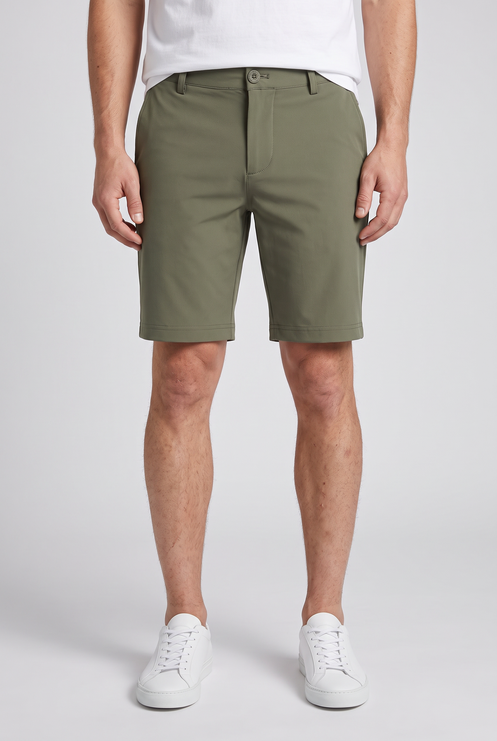 Army Green Bermuda MONVALERE, vue de face