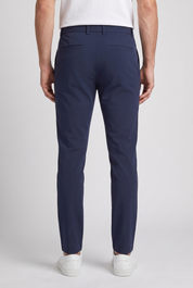 Chino Pants Navy Blue MONVALERE, vue de dos