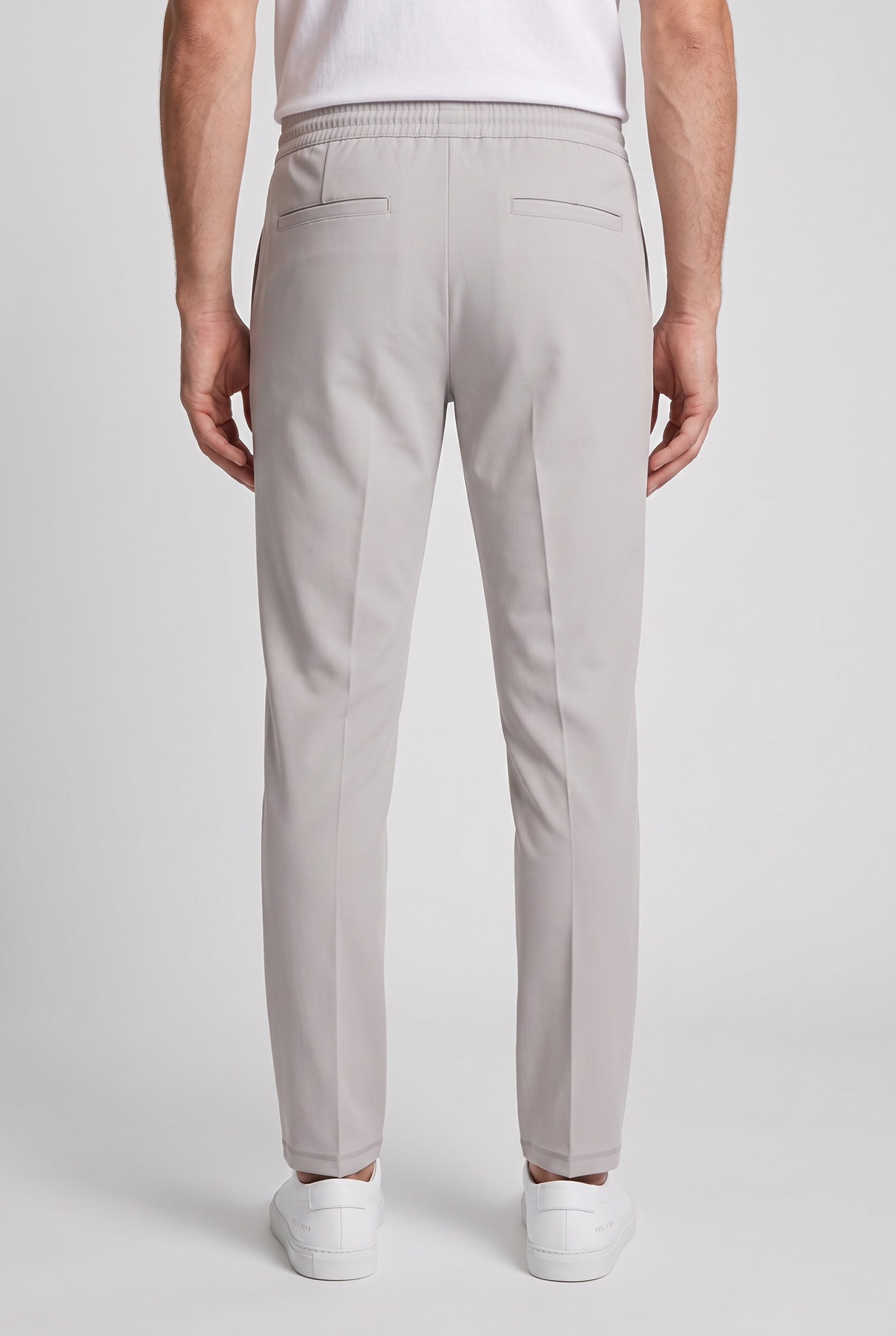Cord Pants Elephant Grey MONVALERE, vue de dos