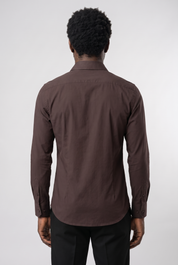 Elegant Shirt Navy Espresso MONVALERE, vue de dos