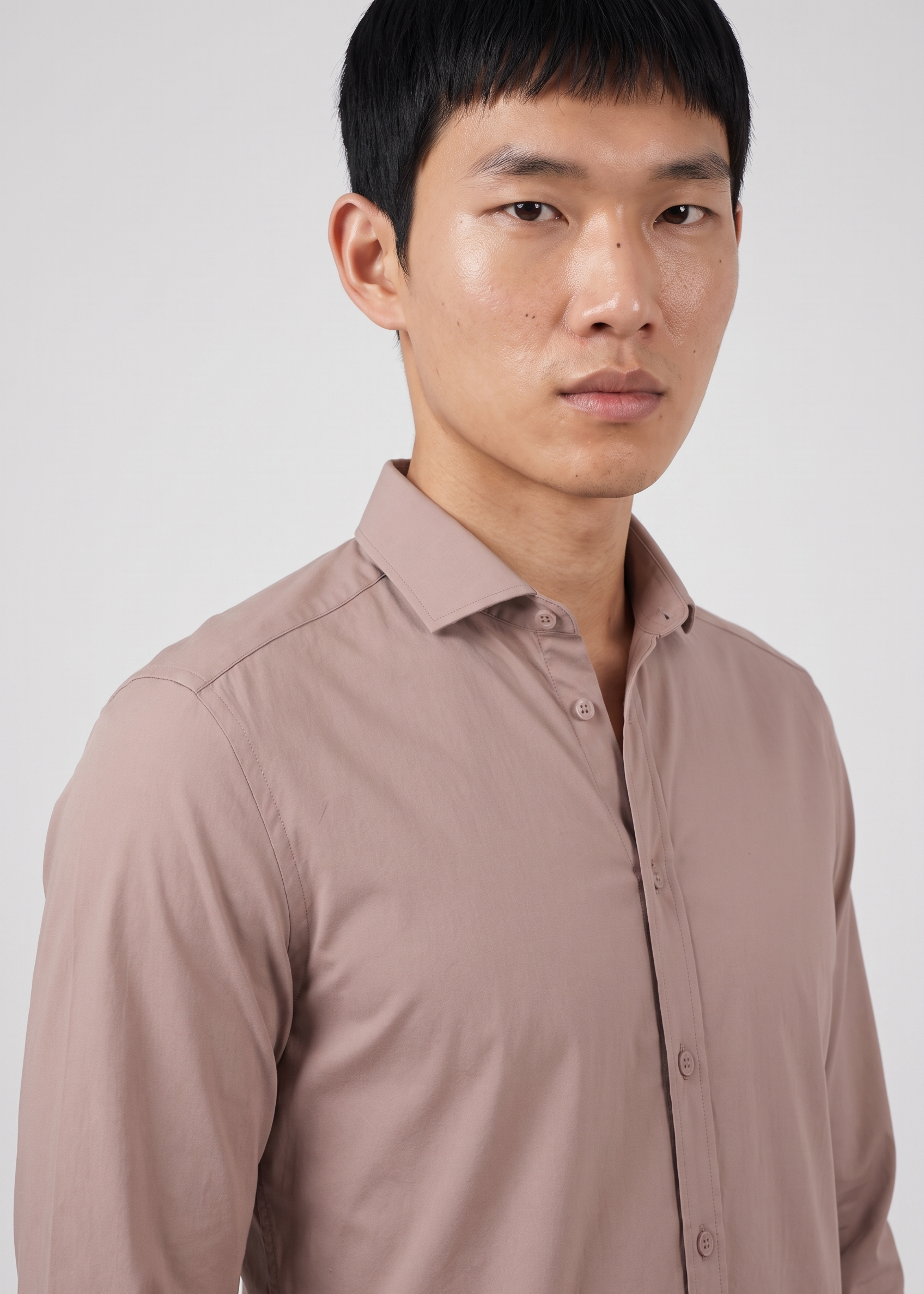 Elegant Shirt Navy Falcon MONVALERE, detail