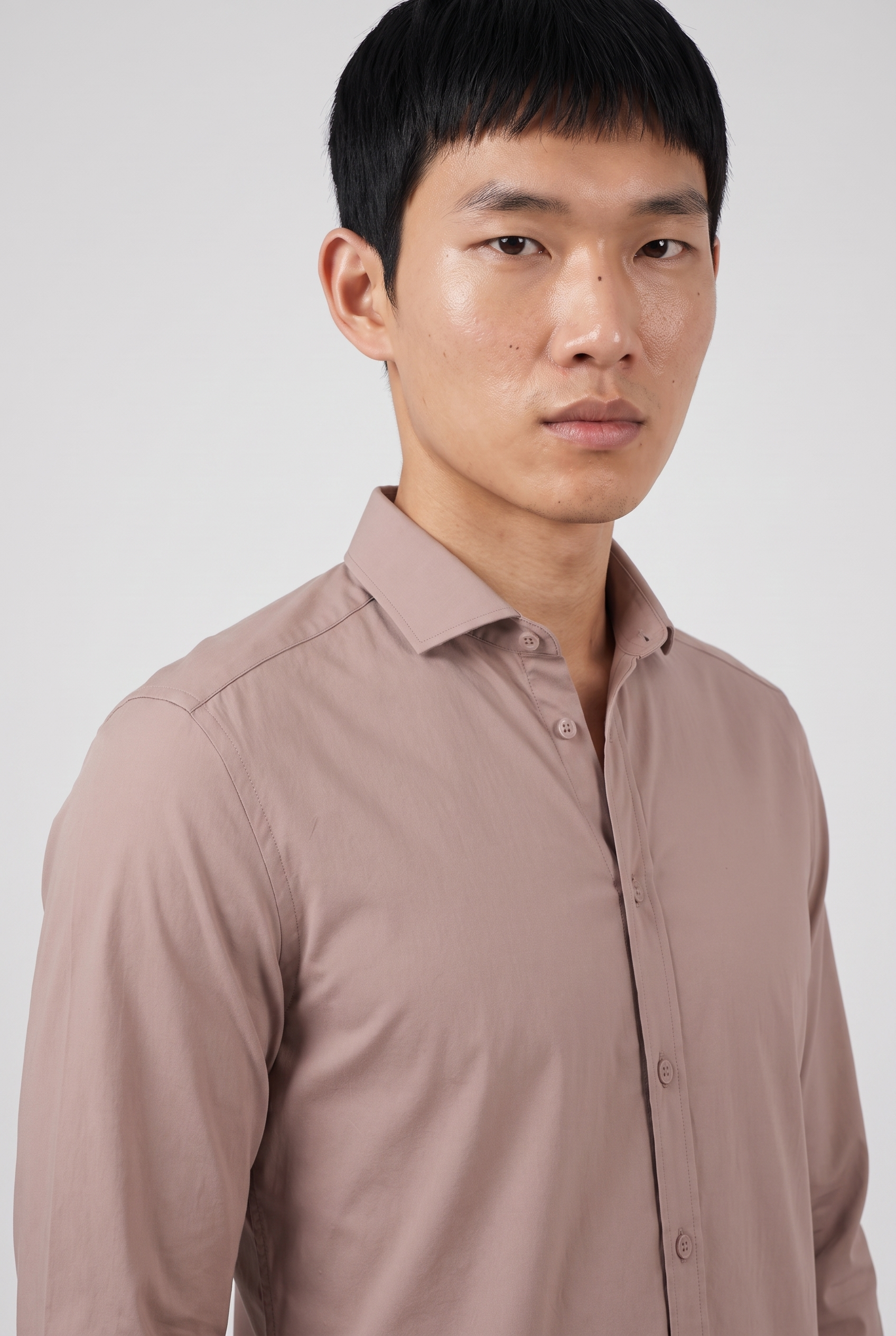 Elegant Shirt Navy Falcon MONVALERE, detail