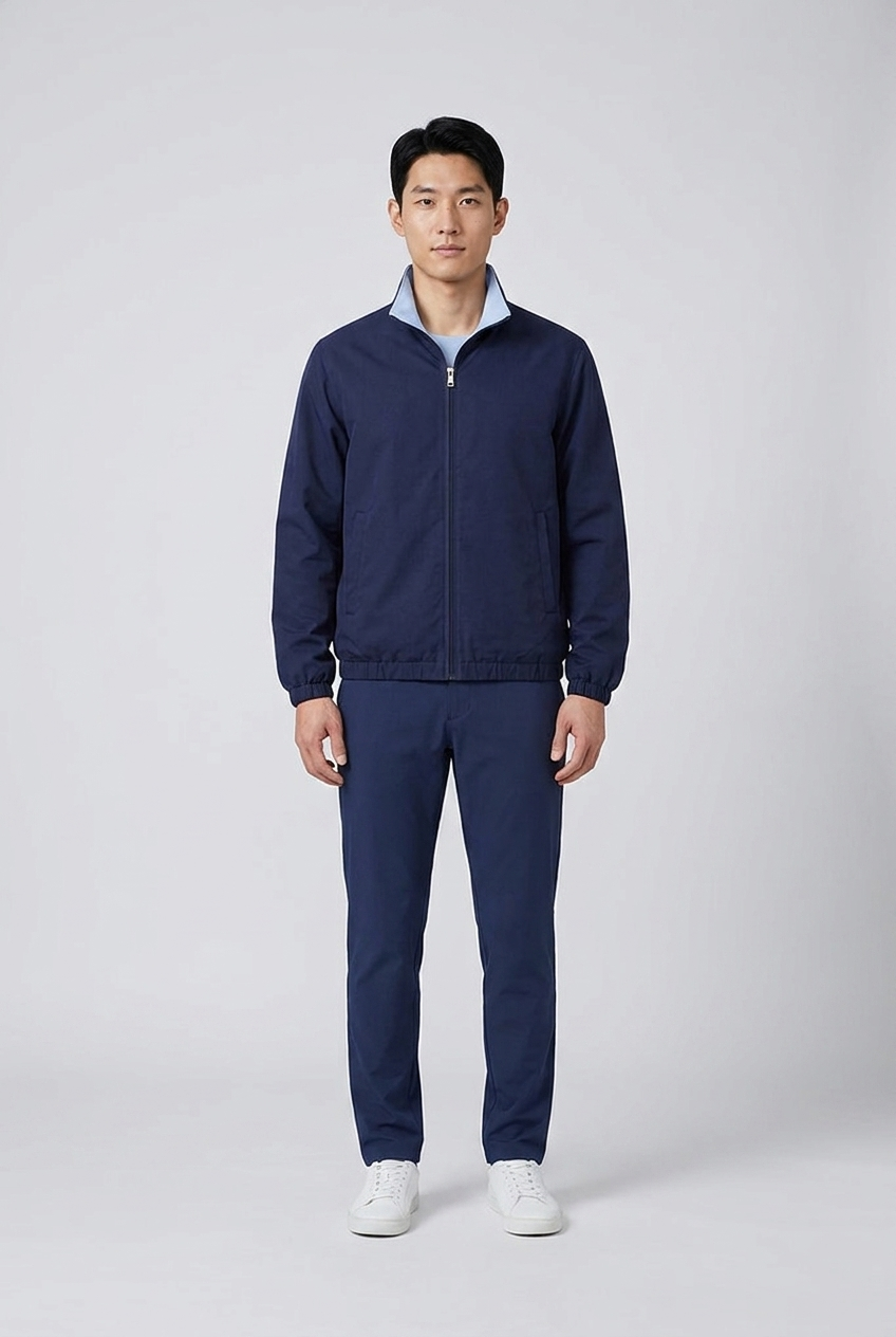 Jacket & Pants Blue MONVALERE, vue de face