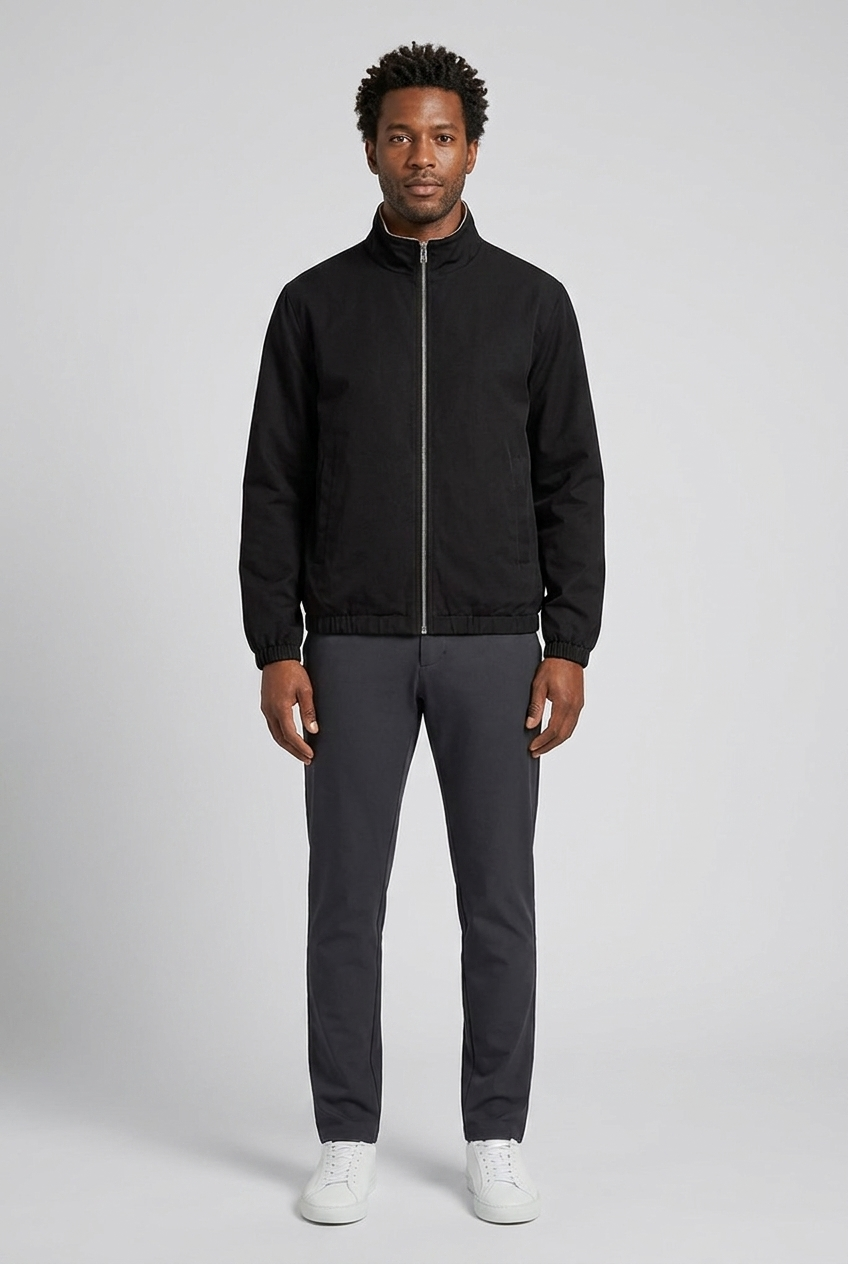 Jacket & Pants Black/Blue MONVALERE, vue de face
