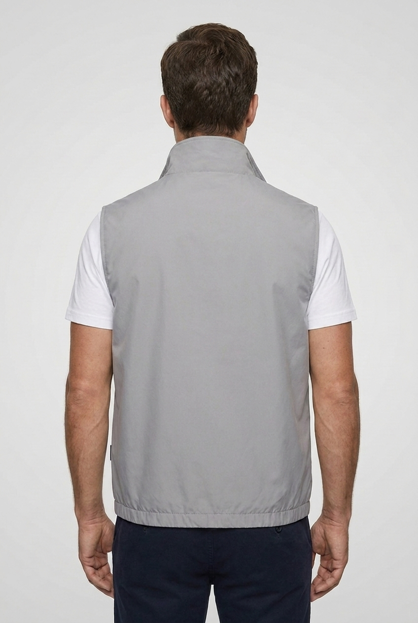Reversible Gillet D.Grey/L.Grey MONVALERE, vue de dos