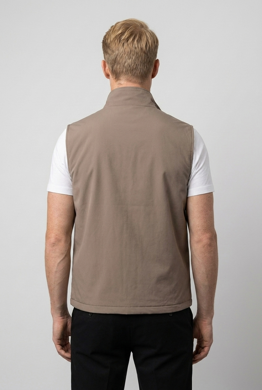 Reversible Gillet Burgundy/Falcon MONVALERE, vue de dos