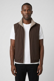 Reversible Gillet Espresso MONVALERE, vue de face
