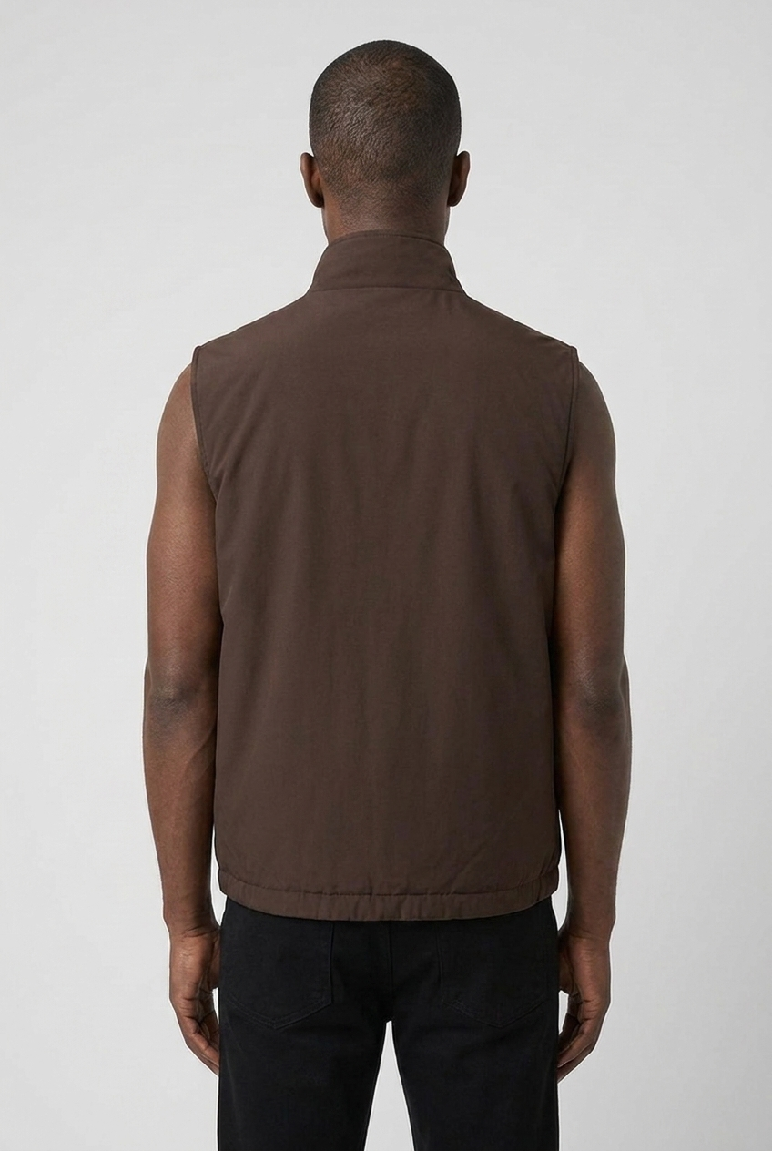 Reversible Gillet Espresso MONVALERE, vue de dos