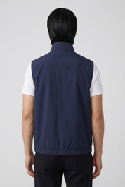Reversible Gillet Navy/B.Blue MONVALERE, vue de dos