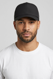 Microfibre Cap Black MONVALERE, vue de face