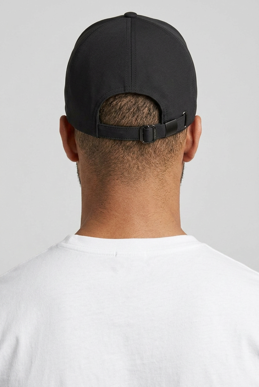 Microfibre Cap Black MONVALERE, vue de dos