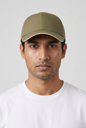 Microfibre Cap Olive MONVALERE, vue de face