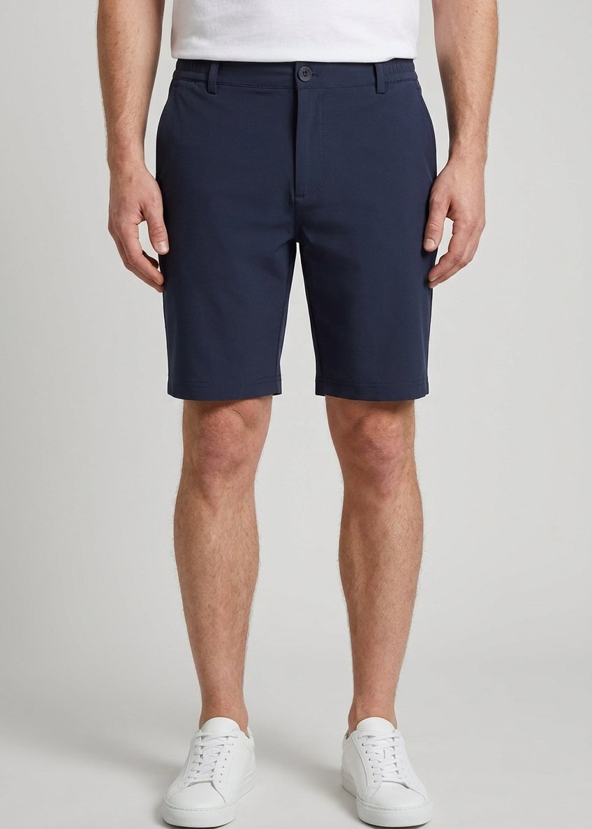 Navy Blue Bermuda MONVALERE, vue de face