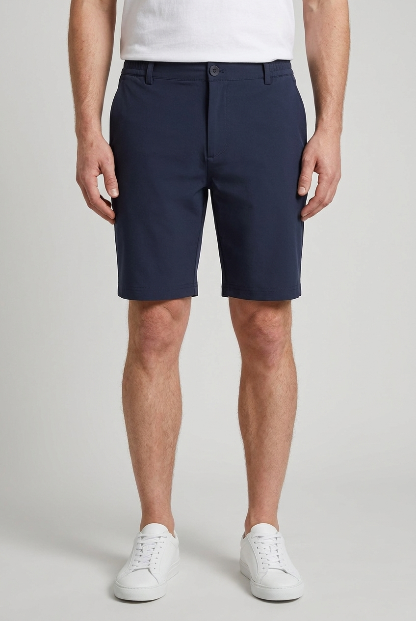 Navy Blue Bermuda MONVALERE, vue de face