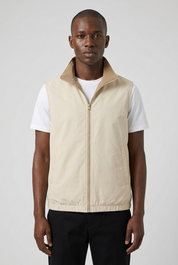 Reversible Gillet Kith/Beige MONVALERE, vue de face