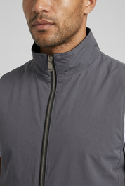 Reversible Gillet D.Grey/Black MONVALERE, detail