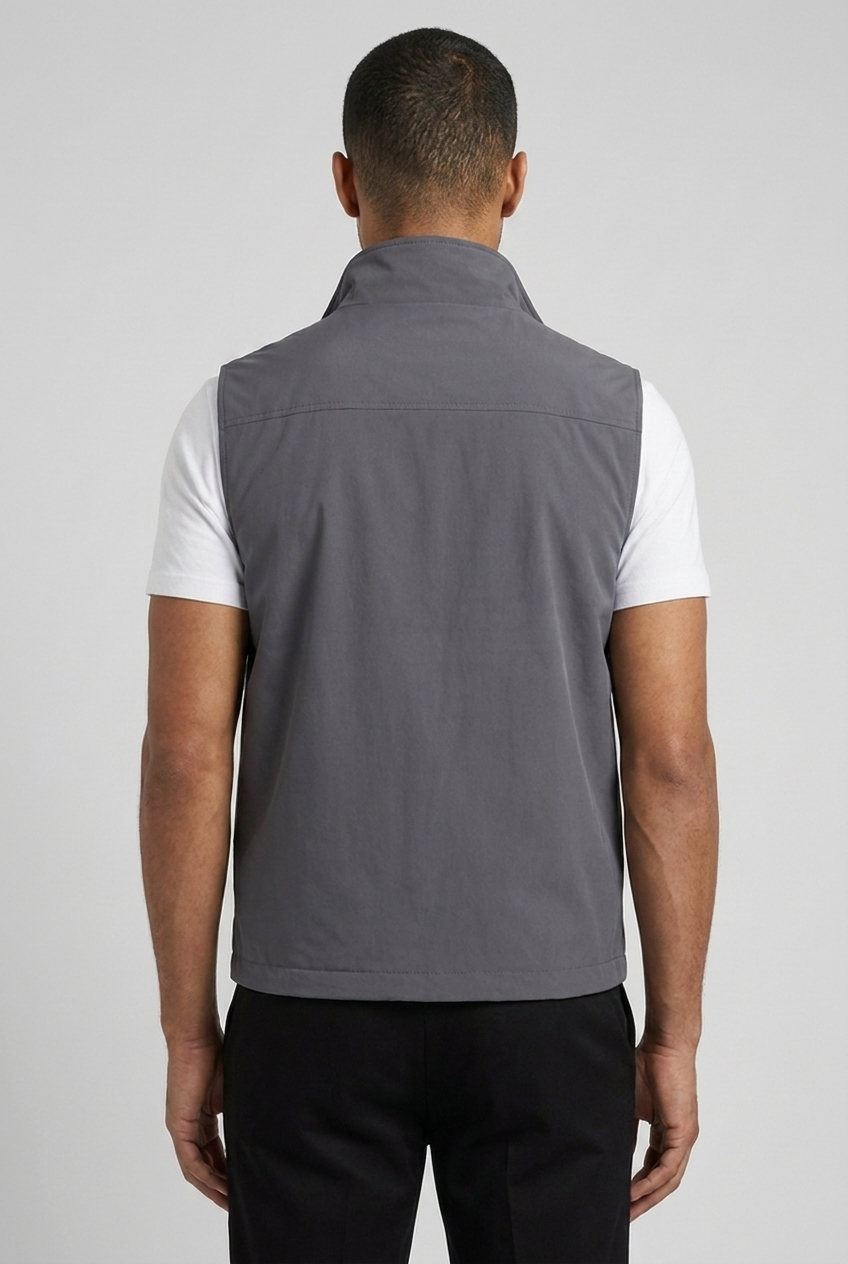 Reversible Gillet D.Grey/Black MONVALERE, vue de dos