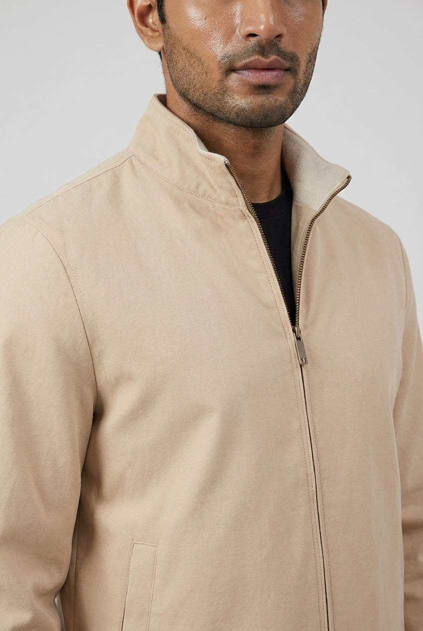 Reversible Jacket Kith/Beige MONVALERE, detail