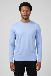 Shiny Longsleeve Baby Blue MONVALERE, vue de face