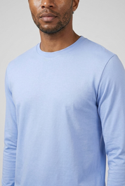 Shiny Longsleeve Baby Blue MONVALERE, detail