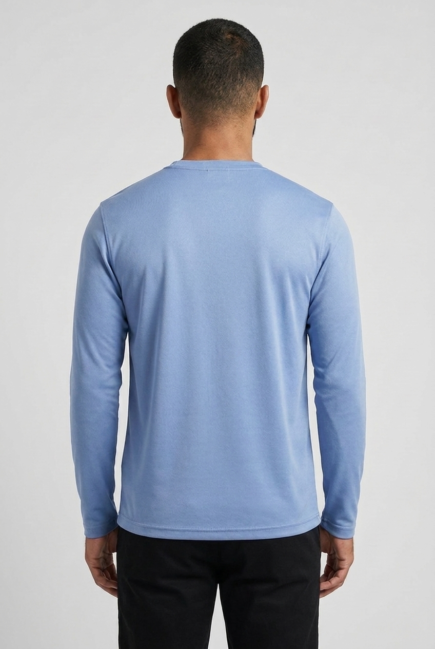 Shiny Longsleeve Cloud Blue MONVALERE, vue de dos