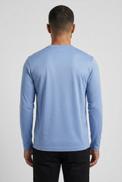 Shiny Longsleeve Cloud Blue MONVALERE, vue de dos