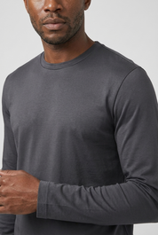 Shiny Longsleeve Dark Grey MONVALERE, detail