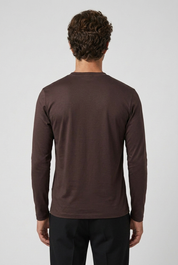 Shiny Longsleeve Espresso MONVALERE, vue de dos