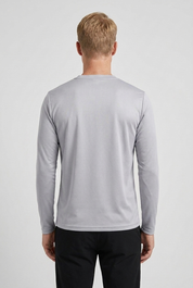Shiny Longsleeve Light Grey MONVALERE, vue de dos