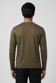 Shiny Longsleeve Olive Green MONVALERE, vue de dos