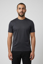 Shiny T-Shirt Dark Blue MONVALERE, vue de face