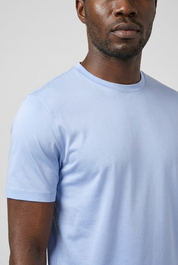 Shiny T-Shirt Baby Blue MONVALERE, detail