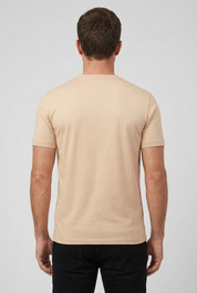 Shiny T-Shirt Beige MONVALERE, vue de dos