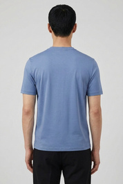 Shiny T-Shirt Cloud Blue MONVALERE, vue de dos