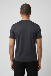 Shiny T-Shirt Dark Blue MONVALERE, vue de dos