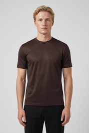 Shiny T-Shirt Espresso MONVALERE, vue de face