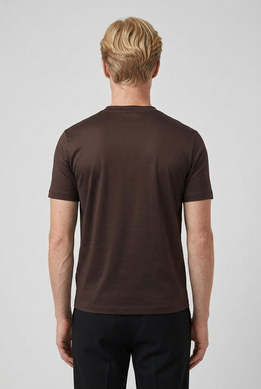 Shiny T-Shirt Espresso MONVALERE, vue de dos