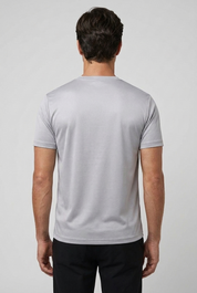 Shiny T-Shirt Light Grey MONVALERE, vue de dos