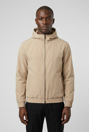 Hooded Jacket Latte MONVALERE, vue de face