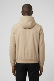 Hooded Jacket Latte MONVALERE, vue de dos